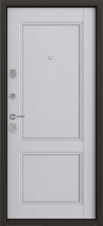 фото Дверь металлическая Контрол Танганика, 880 мм, левая, цвет белый